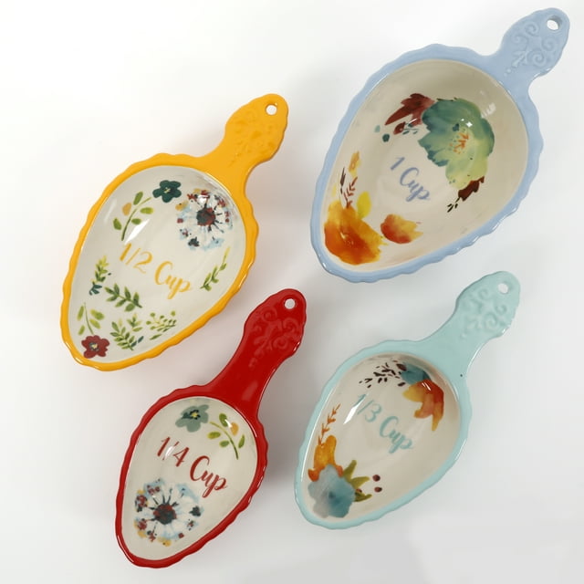 Stoneware Measuring Spoon and Scoop Set, Bakeware, Measuring Set for Baking -8 Pcs Stoneware Measuring Spoon and Scoop Set, Bakeware, Measuring Set for Baking -8 Pcs